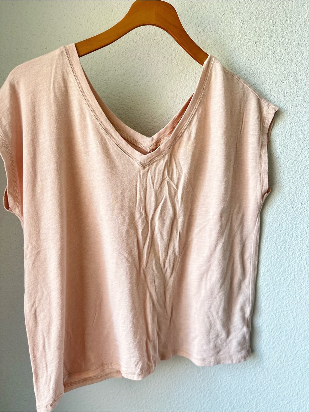 Rachel Zoe Pale Blush V-Neck Tank Top